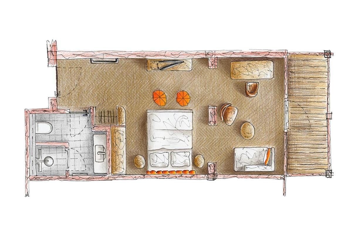 Das James เฟลนส์บวร์ก ภายนอก รูปภาพ A floorplan of a typical 19th-century apartment in Paris